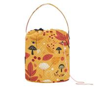 Hello Autumn Yarn Bags Crochet Project Bag con fori Craft Bag per Crochet Knit Crochet Organizer