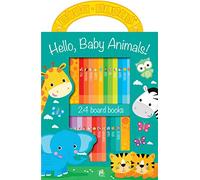 Hello Baby Animals 24 Board Book Block Set - PI Kids