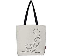 hello-bags. Borsa a spalla. Esterno: 100% cotone. Con cerniera, fodera e tasca interna. Include busta regalo kraft. Modello GATUNA. Colore: Écru/Nero. Misure: 37 * 38 cm