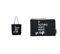 Hello-Bags. Borsa a spalla. Esterno: 100% cotone. Con cerniera, fodera e tasca interna & Necessaire/pochette. Esterno: 100% cotone. Con cerniera interna e fodera