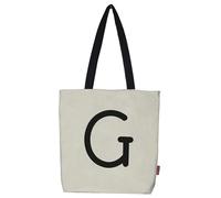 hello-bags. Borsa Tote Bag con cerniera, fodera e tasca interna. Esterno: cotone 100%. Include una bella busta kraft in omaggio. Modello: G. Colore: ecru/nero. Dimensioni: 37 x 38 cm.