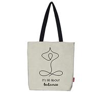 hello-bags. Borsa tote bag. Esterno: 100% cotone. Con cerniera, fodera e tasca interna. Include busta regalo kraft. Modello IT´SALLABOUT. Colore: Écru. Misure: 37 * 38 cm