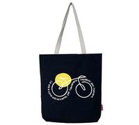 hello-bags. Borsa tote bag in tela con cerniera, fodera e tasca interna. Esterno: 100% cotone. Include una busta regalo kraft. Modello: LAVITA. Colore: Nero. Misure: 37x 38 cm.