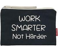 Hello-Bags. Necessaire/Pochette. Esterno: 100% cotone. Con cerniera interna e fodera. Include una bella busta regalo kraft. Modello "WORKSMAR". Colore: Nero. Misure: 23x15,5 cm.