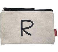 hello-bags. Necessaire/Pochette. Esterno: 100% cotone. Con cerniera interna e fodera. Include una bella busta regalo kraft. Modello R. Colore: Écru. Misure: 23x15,5 cm.