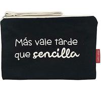 Hello-Bags. Necessaire/Pochette. Esterno: 100% cotone. Con cerniera interna e fodera. Include una bella busta regalo kraft. Modello "MASVALE". Colore: Écru/Nero. Misure:23x15,5 cm.