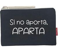 Hello-Bags. Necessaire/Pochette. Esterno: 100% cotone. Con cerniera interna e fodera. Include una bella busta regalo kraft. Modello "SINOAPORTA". Colore: Écru/Nero. Misure:23x15,5 cm.