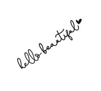 Hello Beautiful Mirrors Decal | Car Window Decorative Decal |