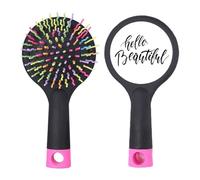 Hello Beautiful - Spazzola districante per capelli con scritta a mano, base cuscino