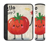 Hello Cartoon Cute Red Tomato 2 Pack seggiolino auto Copertura Stop cintura di sicurezza taglio nel collo per Auto funda para cinturón de carro