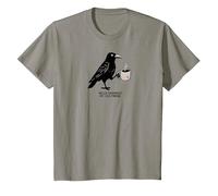 Hello Darkness Il Mio Vecchio Amico Crow Coffee Halloween Spaventoso Maglietta, Bambini, Ardesia, 6 Anni