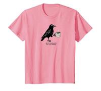 Hello Darkness Il Mio Vecchio Amico Crow Coffee Halloween Spaventoso Maglietta, Bambini, Rosa, 8 Anni