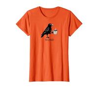 Hello Darkness Il Mio Vecchio Amico Crow Coffee Halloween Spaventoso Maglietta, Donna, Arancio, 3XL