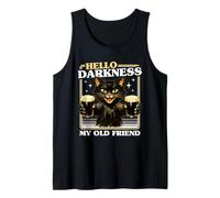 Hello Darkness My Old Friend Birra Irlandese Vintage Gatto Nero Canotta