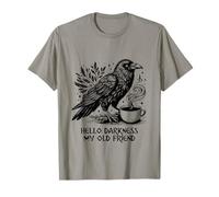 Hello darkness my old friend Raven Crow Holding tazza da caffè Maglietta