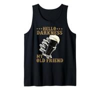 Hello Darkness My Old Friend Stout Dark Beer Potter Lover Canotta