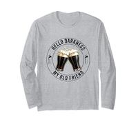 Hello Darkness My Old Friend Stout Dark Beer Potter Lover Maglia a Manica