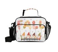 Hello Fall Autumn Dwalf Flower Borsa per il pranzo con tracolla Borse per il pranzo da donna per il lavoro per l'università adolescente