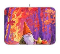 Hello Fall Autumn Harvest Nani Riutilizzabile Piatto mat 18x24 Rettangolo Grande Scolapiatti con tappetino Decorativo Home Decor Essentials