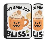 Hello Fall Autumn Pumpkin Drink 2 Pack Cintura di sicurezza Pad Stop cintura di sicurezza taglio nel collo per camion accessori para carro