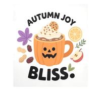 Hello Fall Autumn Pumpkin Drink Copertura magnetica decorativa per lavastoviglie riutilizzabile per frigoriferi decorazioni per le vacanze (parola fortunata) 58,4 x 66 cm