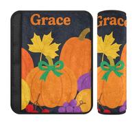 Hello Fall Autumn Pumpkin Fruit 2 pz cinture di sicurezza pad rilascio stress al collo e alle spalle per aeroplano accessori para carro