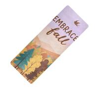 Hello Fall Autumn Tree Bird stampato tappetino da yoga con cinturino spesso 1 mm per la casa antiscivolo, con borsa per il trasporto tapete para ejercicio 180,3 x 66 cm