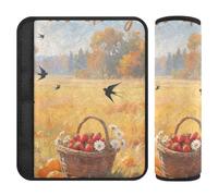 Hello Fall Autumn Tree Fruit 2 Pack cintura di sicurezza imbottita tracolla arresto cintura di sicurezza taglio nel collo per la maggior parte delle auto forro para cinturon de segurida
