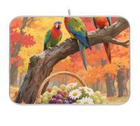 Hello Fall Autunno Albero Frutta Pappagallo Riutilizzabile Stuoia Piatto di Asciugatura 18x24 Rettangolare Grande Cucina Scolapiatti Mat Decorativo Home Decor Essentials