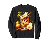 Hello Fall Hot Tea Graphic for Pear Tea Lovers Cute Autumn Felpa
