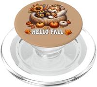 Hello Fall Puppy Lover Graphic For Corgi Mom Cute Autumn PopSockets PopGrip per MagSafe