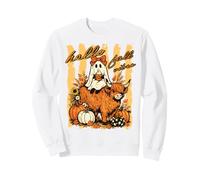 Hello Fall Vibes Fantasma Highland Mucca Zucca Autunno Design Felpa