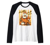 Hello Fall Vibes Fantasma Highland Mucca Zucca Autunno Design Maglia con Maniche Raglan