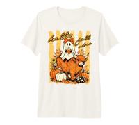 Hello Fall Vibes Fantasma Highland Mucca Zucca Autunno Design Maglietta Premium