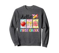 Hello First Grade Apple Pencil Zaino Felpa