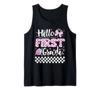 Hello First Grade Coquette Cute First Day of School Girls Canotta