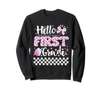 Hello First Grade Coquette Cute First Day of School Girls Felpa