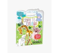 Hello Friend Books Carry Me! Copy to Colour Book: Animals- Copy Colouring Book with Die Cut Handle for Kids On the Go