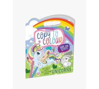 Hello Friend Books Carry Me! Copy to Colour Book: Unicorns- Copy Colouring Book with Die Cut Handle for Kids On the Go