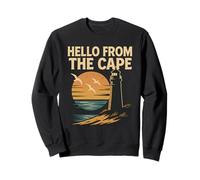 Hello From The Cape Camicia Vintage Faro Gabbiano Tramonto Felpa