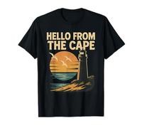 Hello From The Cape Camicia Vintage Faro Gabbiano Tramonto Maglietta