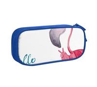Hello Glasses - Astuccio portapenne con cerniera, grande capacità, per scuola, ufficio e viaggi, Blu, Taglia unica, Organizer per borse