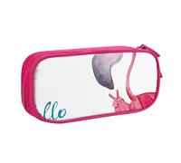 Hello Glasses - Astuccio portapenne con cerniera, grande capacità, per scuola, ufficio e viaggi, rosa, Taglia unica, Organizer per borse