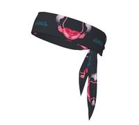 Hello Glasses - Fascia per capelli con stampa fenicottero per donne e uomini, fasce per capelli ninja, regolabile e traspirante