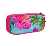Hello Hawaii, astuccio portapenne con cerniera, blu di grande capacità, per scuola, ufficio e viaggi, rosa, Taglia unica, Organizer per borse