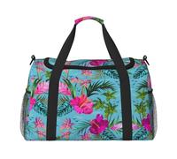 Hello Hawaii, borsa da viaggio a mano, grande, riutilizzabile, perfetta per attività all'aperto, sport, campeggio e generi alimentari, nero, Taglia unica