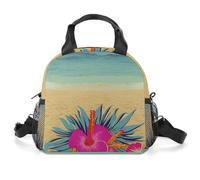 Hello Hawaii - Borsa termica per il pranzo, da donna, riutilizzabile, a prova di perdite, contenitore per il pranzo di grande capacità, per lavoro, ufficio, picnic, viaggi