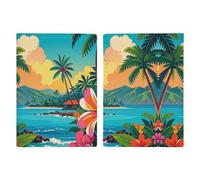 Hello Hawaii Porta Passaporto Personalizzato Portafoglio per Donne Uomini Portadocumenti da Viaggio Organizer Titolare