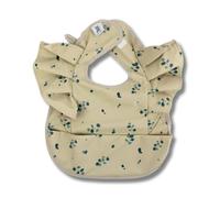 Hello Hippo - Bavaglini a forma di fiocco blu impermeabili con tasca recuperatrice - Protezione elegante per il bambino | Bavaglino impermeabile unisex 4-12 mesi | Chiusura regolabile