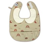 Hello Hippo - Bavaglino a collo impermeabile con tasca recuperatrice - Elegante protezione per il bambino | Bavaglino impermeabile unisex 4-12 mesi | Chiusura regolabile, multicolore, Taglia unica